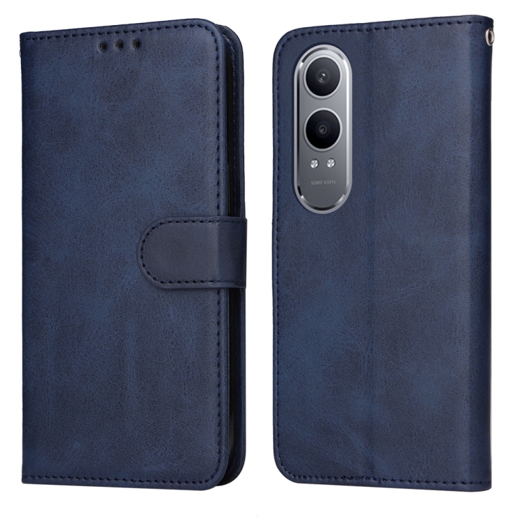 

For OnePlus Nord CE4 Lite Classic Calf Texture Flip Leather Phone Case(Blue)