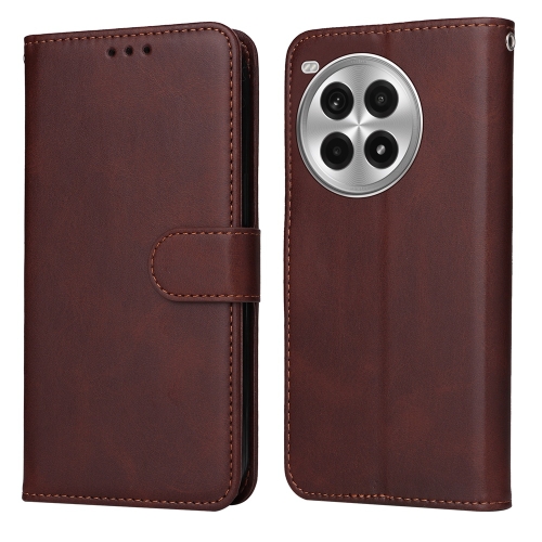 

For OnePlus Ace 3 Pro Classic Calf Texture Flip Leather Phone Case(Brown)