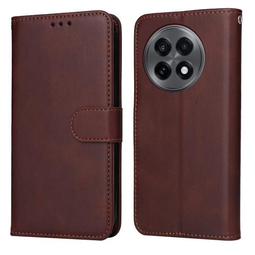 

For OnePlus 13R / Ace 5 / Ace 5 Pro Classic Calf Texture Flip Leather Phone Case(Brown)