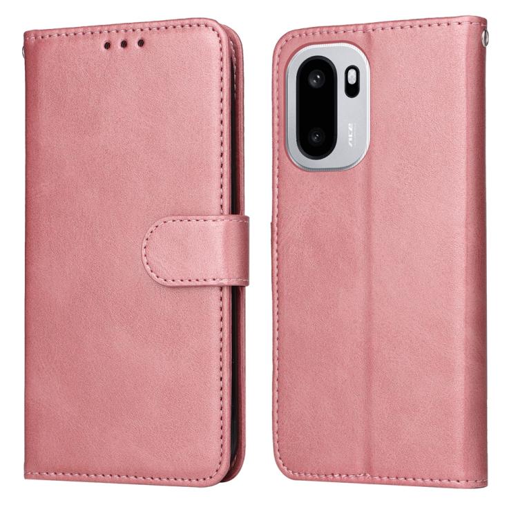 

For OnePlus Ace 6 / 15R Classic Calf Texture Flip Leather Phone Case(Rose Gold)