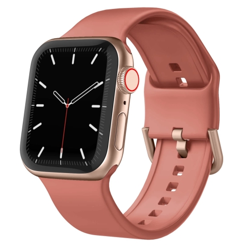 

For Apple Watch Ultra 2 49mm Pin Buckle Silicone Watch Band(Coral)