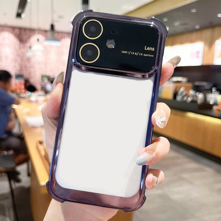 

For iPhone 11 Four-corner Shockproof TPU Phone Case with Lens Film(Black)