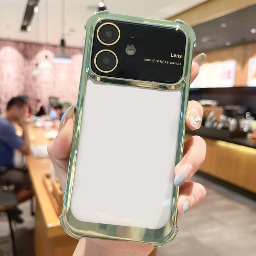 

For iPhone 11 Four-corner Shockproof TPU Phone Case with Lens Film(Green)