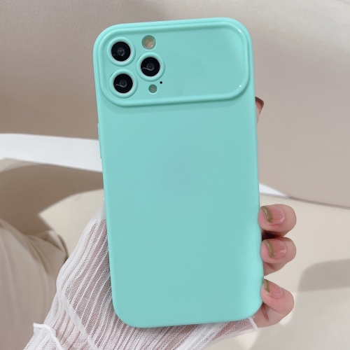 

For iPhone 14 Pro Max Large Window Frosted TPU Phone Case(Green)