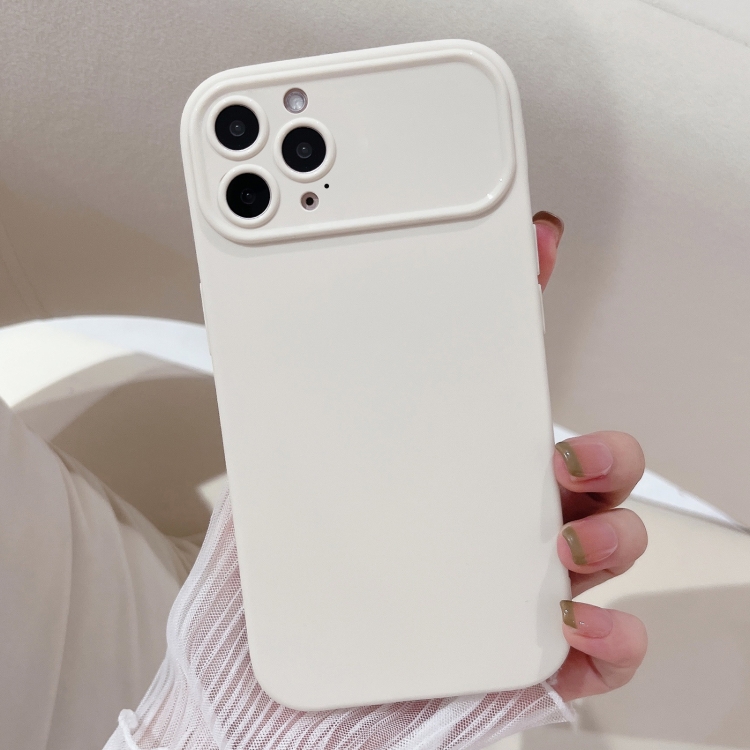 

For iPhone 13 Pro Max Large Window Frosted TPU Phone Case(White)