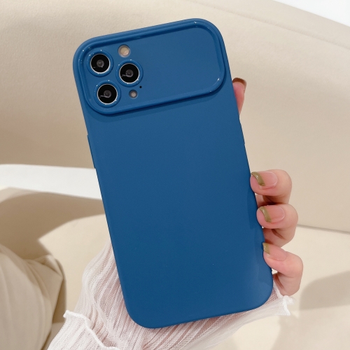 

For iPhone 11 Pro Large Window Frosted TPU Phone Case(Blue)