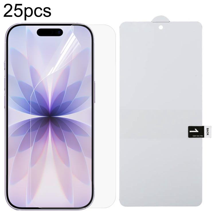 

For iPhone 17 / 17 Pro 25pcs Full Screen Protector Explosion-proof Hydrogel Film