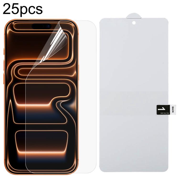 

For iPhone 17 Pro Max 25pcs Full Screen Protector Explosion-proof Hydrogel Film
