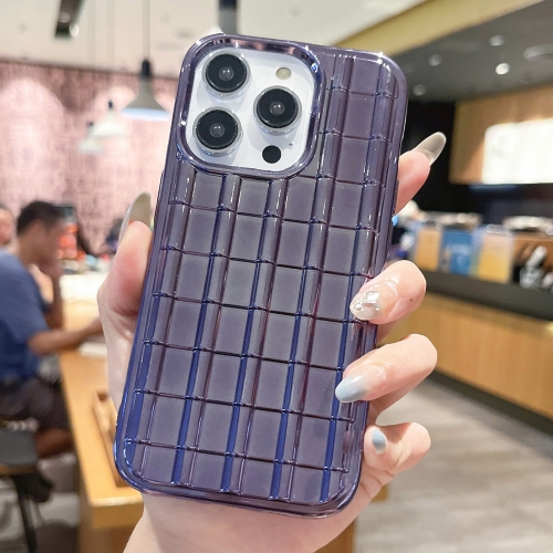 

For iPhone 12 Pro Electroplated Glazed Tile TPU Phone Case(Purple)