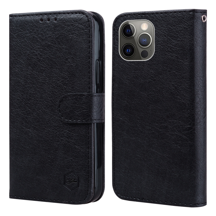 

For iPhone 11 Pro Skin Feeling Oil Leather Texture PU + TPU Phone Case(Black)