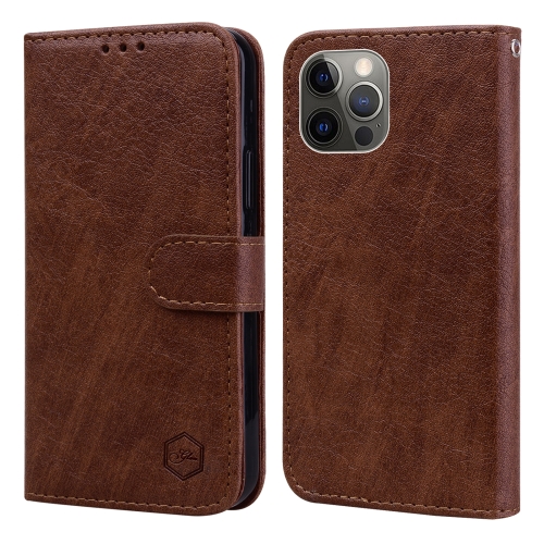 

For iPhone 11 Pro Skin Feeling Oil Leather Texture PU + TPU Phone Case(Brown)