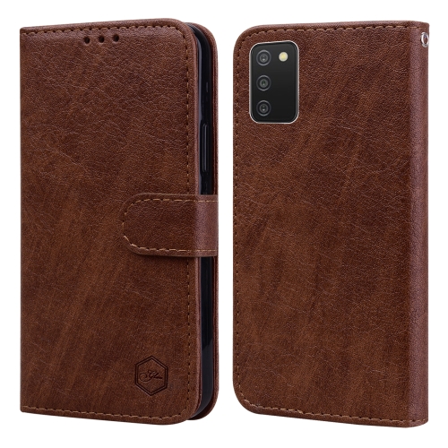 

For Samsung Galaxy S21 Ultra Skin Feeling Oil Leather Texture PU + TPU Phone Case(Brown)