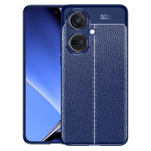 

For OPPO K11 5G/OnePlus Nord CE3 Litchi Texture Shockproof TPU Phone Case(Blue)