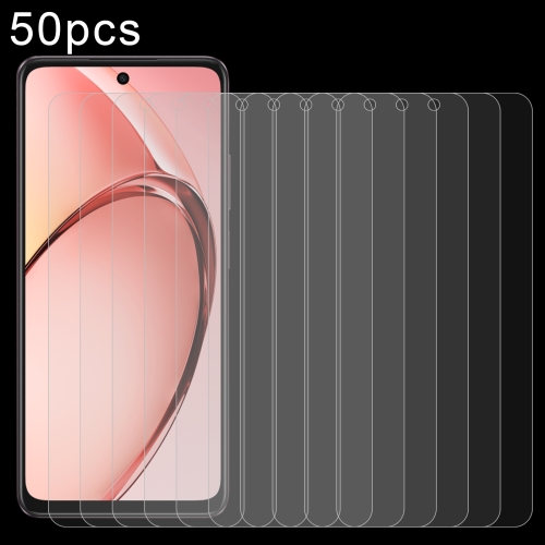 

For OPPO A80 5G / A3 5G India / 4G / A3x 4G 50pcs 0.26mm 9H 2.5D Tempered Glass Film