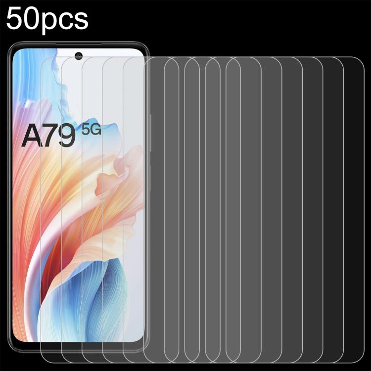 

For OPPO A79 5G 50pcs 0.26mm 9H 2.5D Tempered Glass Film