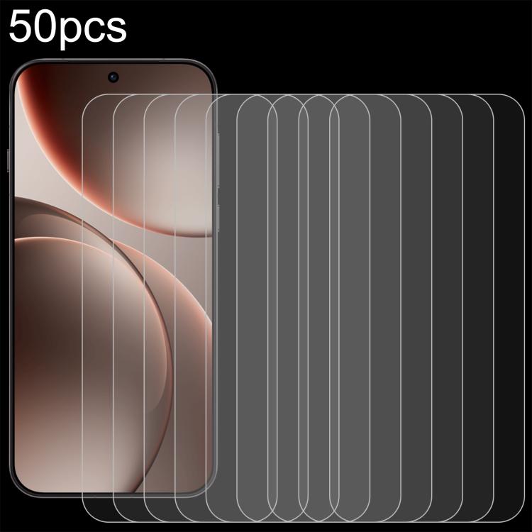 

For OPPO Find X9+ 50pcs 0.26mm 9H 2.5D Tempered Glass Film