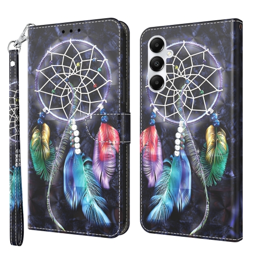 

For Samsung Galaxy A05s 3D Painted Leather Phone Case(Colorful Dreamcatcher)