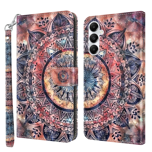 

For Samsung Galaxy A05s 3D Painted Leather Phone Case(Colorful Mandala)