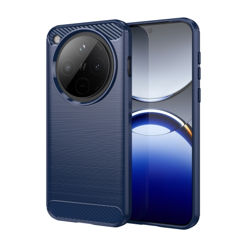 

For OPPO Find X8 Carbon Fiber Brushed Texture TPU Phone Case(Blue)