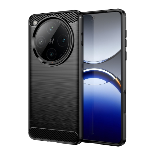 

For OPPO Find X8 Pro Carbon Fiber Brushed Texture TPU Phone Case(Black)