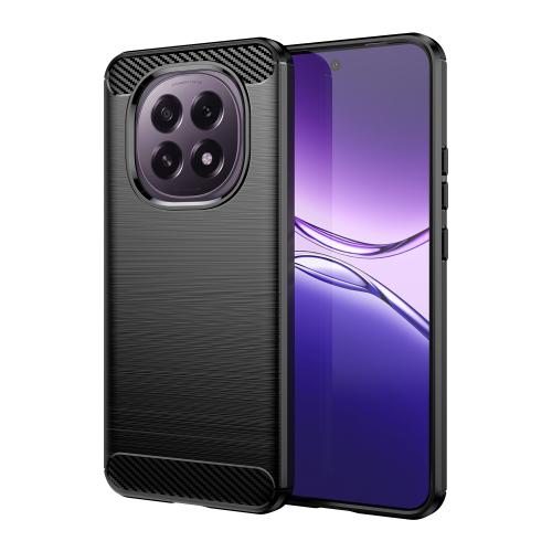 

For OPPO F29 5G Carbon Fiber Brushed Texture TPU Phone Case(Black)