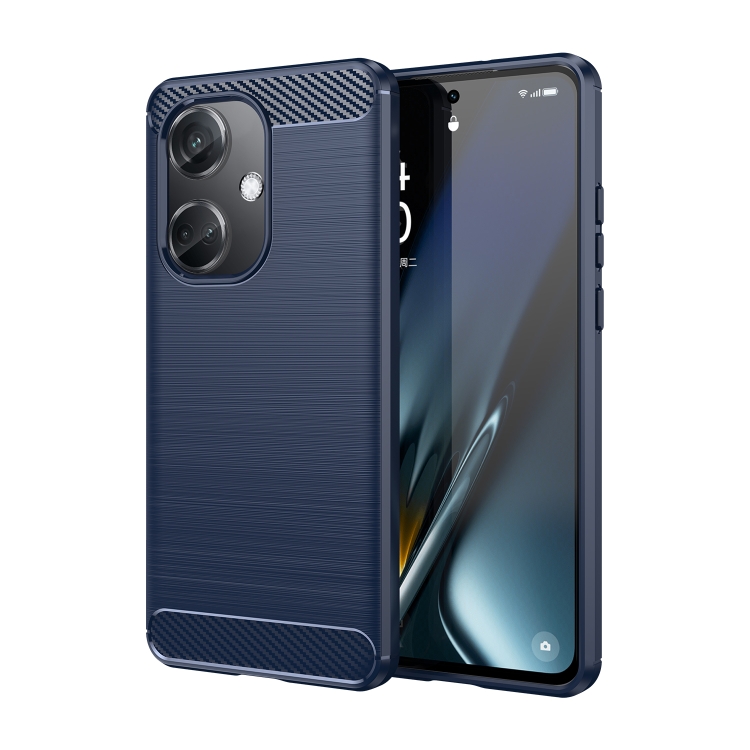

For OnePlus Nord CE3 5G Carbon Fiber Brushed Texture TPU Phone Case(Blue)