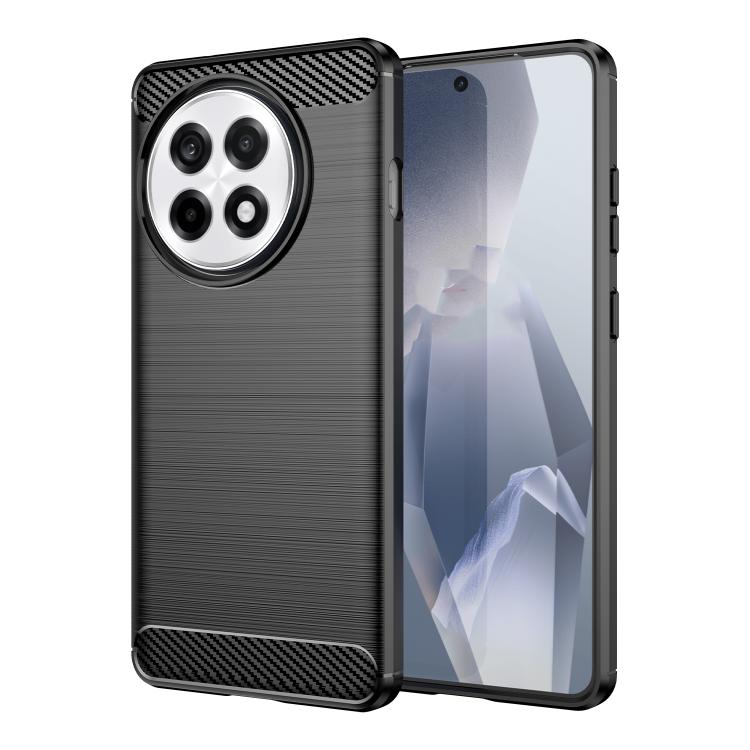

For OnePlus Ace 5 5G Carbon Fiber Brushed Texture TPU Phone Case(Black)