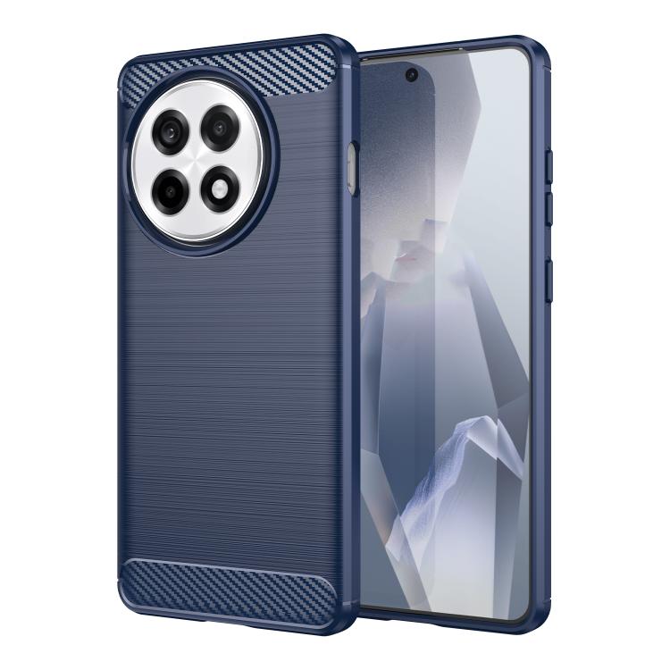 

For OnePlus Ace 5 Pro 5G Carbon Fiber Brushed Texture TPU Phone Case(Blue)