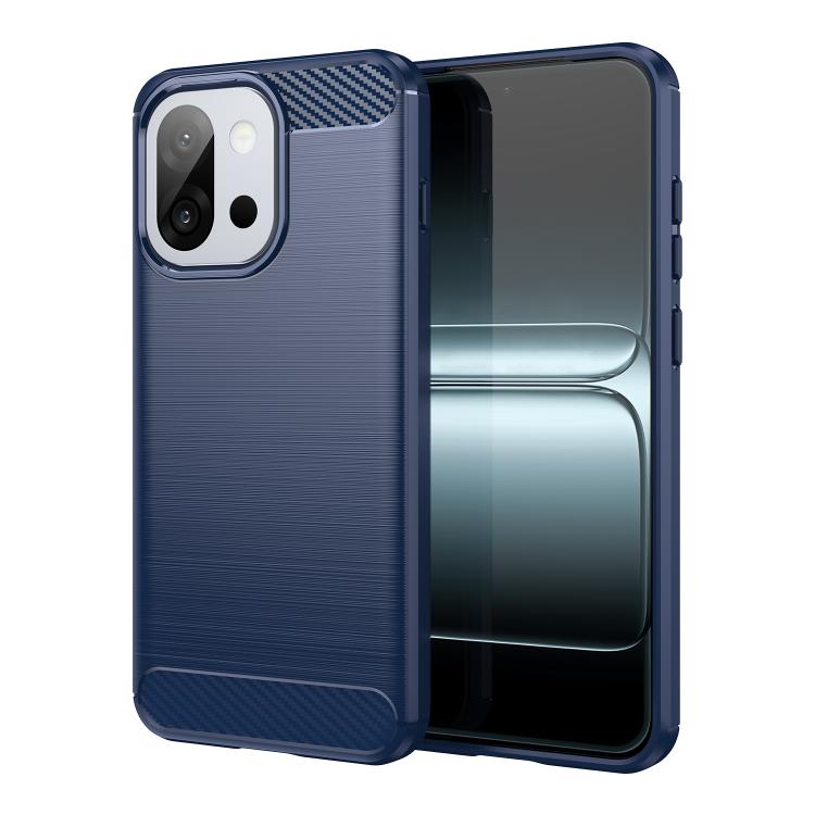 

For OnePlus 13T Carbon Fiber Brushed Texture TPU Phone Case(Blue)