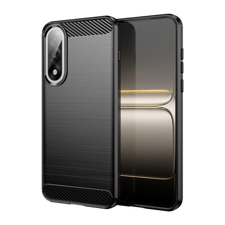 

For OnePlus Nord 5 5G Carbon Fiber Brushed Texture TPU Phone Case(Black)