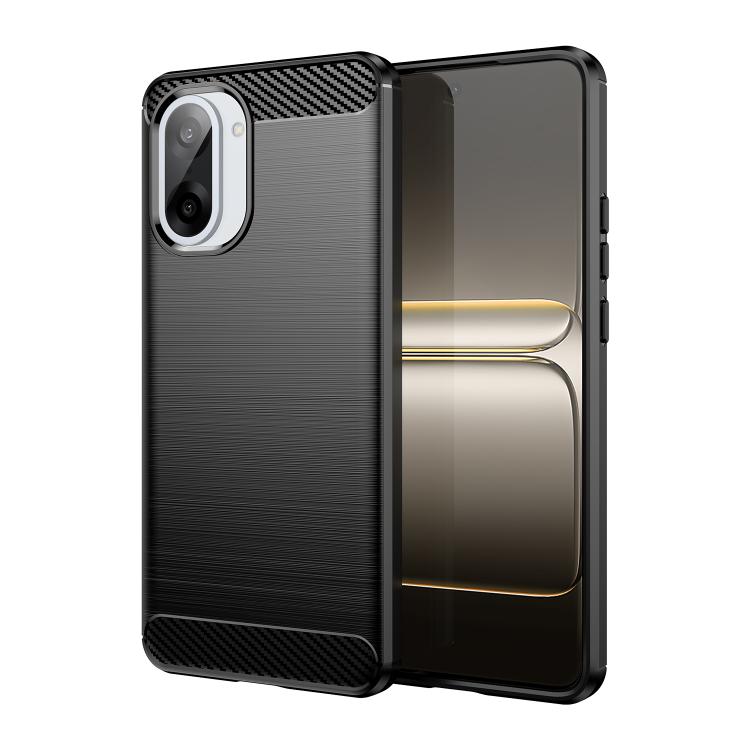 

For OnePlus Nord CE5 5G Carbon Fiber Brushed Texture TPU Phone Case(Black)