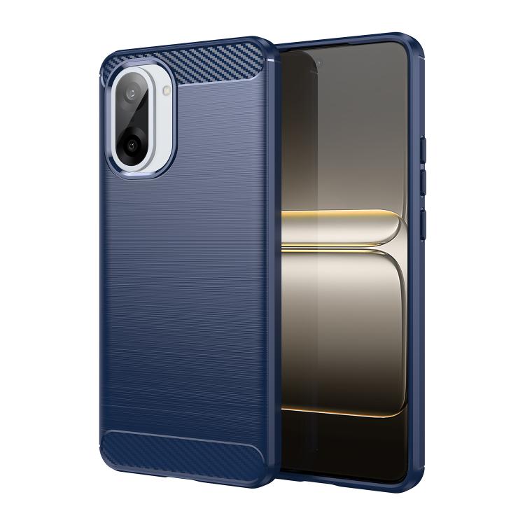 

For OnePlus Nord CE5 5G Carbon Fiber Brushed Texture TPU Phone Case(Blue)