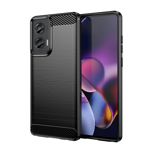 

For Motorola Moto G Stylus 5G 2024 Brushed Texture Carbon Fiber TPU Phone Case(Black)