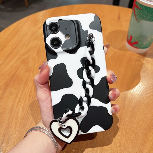 

For iPhone 12 Frosted Bracelet TPU Phone Case(Milk Cow Texture)