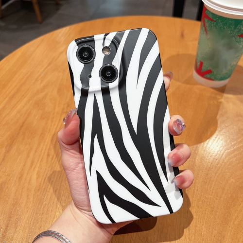 

For iPhone 14 Plus Frosted TPU Phone Case(Zebra Texture)