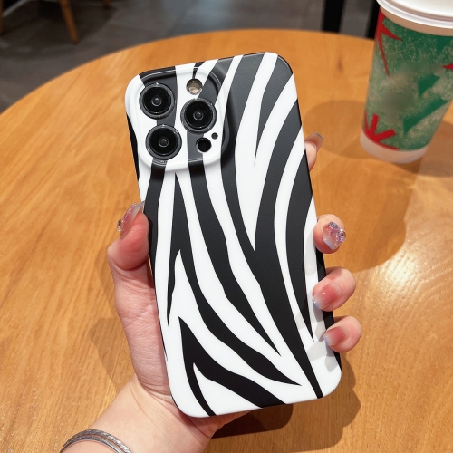 

For iPhone 14 Pro Frosted TPU Phone Case(Zebra Texture)