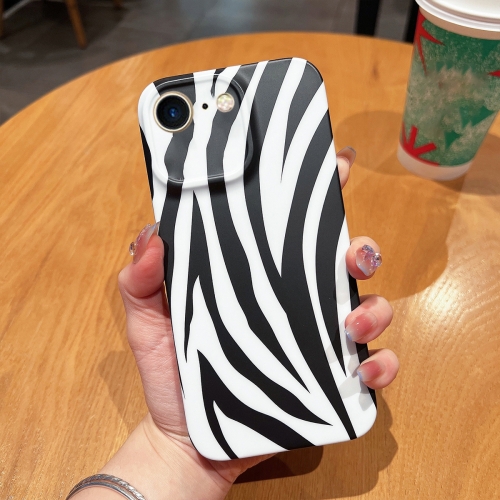 

For iPhone SE 2022 / 2020 / 8 / 7 Frosted TPU Phone Case(Zebra Texture)