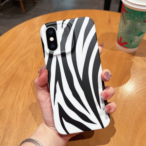 

For iPhone XS / X Frosted TPU Phone Case(Zebra Texture)