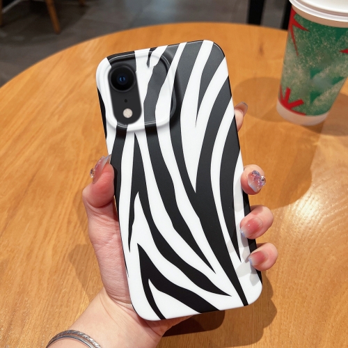 

For iPhone XR Frosted TPU Phone Case(Zebra Texture)