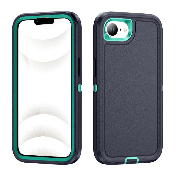 For iPhone 17e / 16e Life Waterproof Rugged Phone Case(Dark Blue + Light Blue)