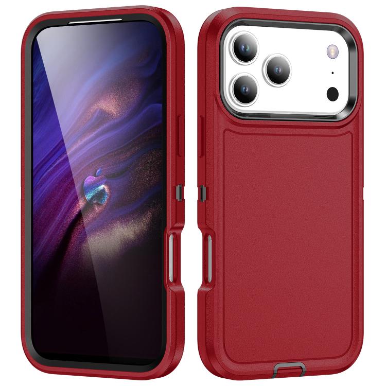 For iPhone 18 Pro Max / 17 Pro Max Life Waterproof Rugged Phone Case(Red + Black)
