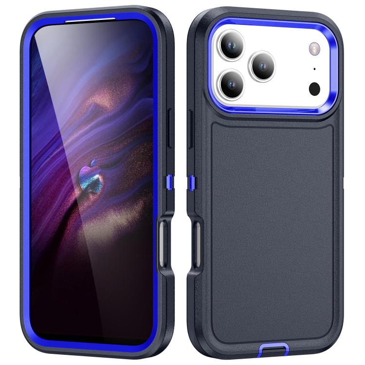 

For iPhone 17 Pro Max Life Waterproof Rugged Phone Case(Dark Blue + Royal Blue)