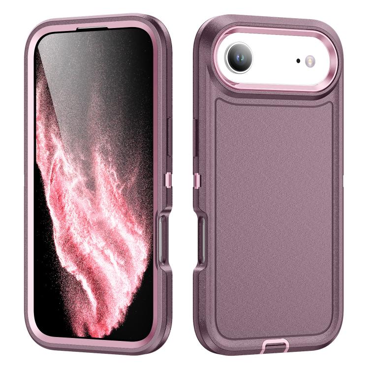

For iPhone 17 Air Life Waterproof Rugged Phone Case(Purple + Pink)