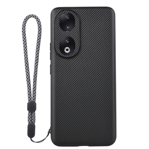 

For Honor 90 ViLi TC Series Kevlar Carbon Fiber Texture Phone Case(Black)