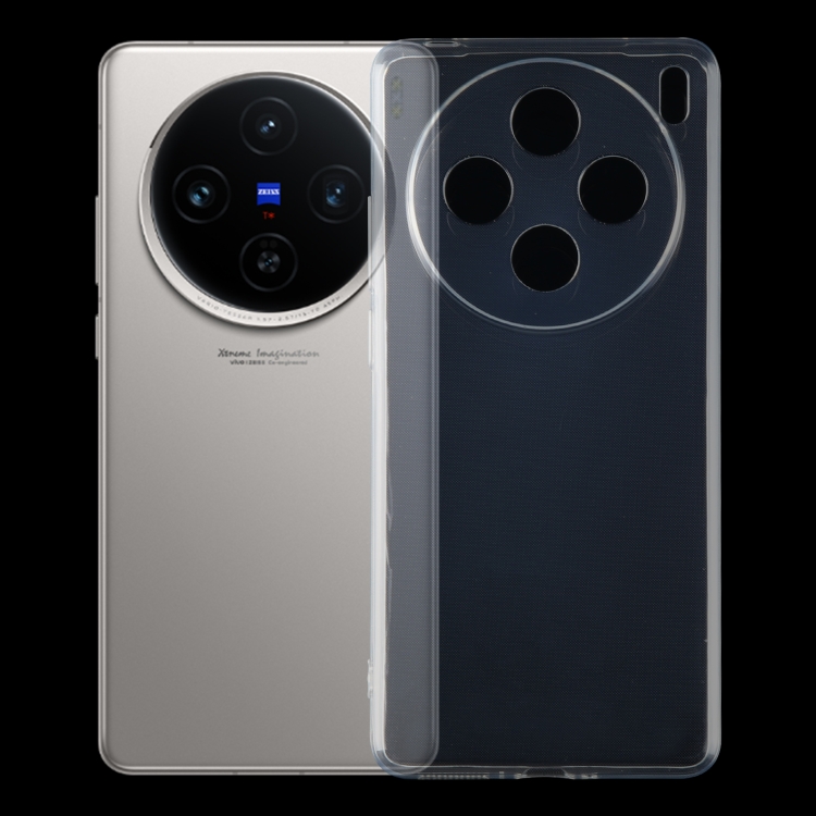 

For vivo X100s Ultra-thin Transparent TPU Phone Case
