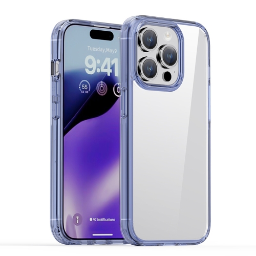 

For iPhone 15 Pro iPAKY Hanguang Series Transparent TPU+PC Phone Case(Transparent Blue)
