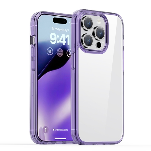 

For iPhone 15 Pro iPAKY Hanguang Series Transparent TPU+PC Phone Case(Transparent Purple)