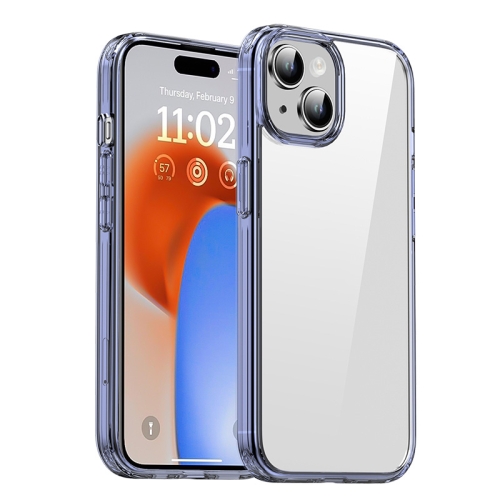 

For iPhone 15 Plus iPAKY Hanguang Series Transparent TPU+PC Phone Case(Transparent Blue)