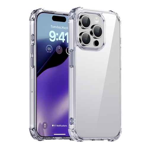 

For iPhone 15 Pro Max iPAKY Crystal Clear Series Shockproof PC + TPU Protective Phone Case(Transparent)