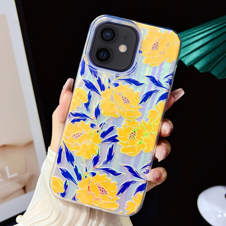 

For iPhone 11 Electroplated Color Film TPU + PC Phone Case(Chrysanthemum)
